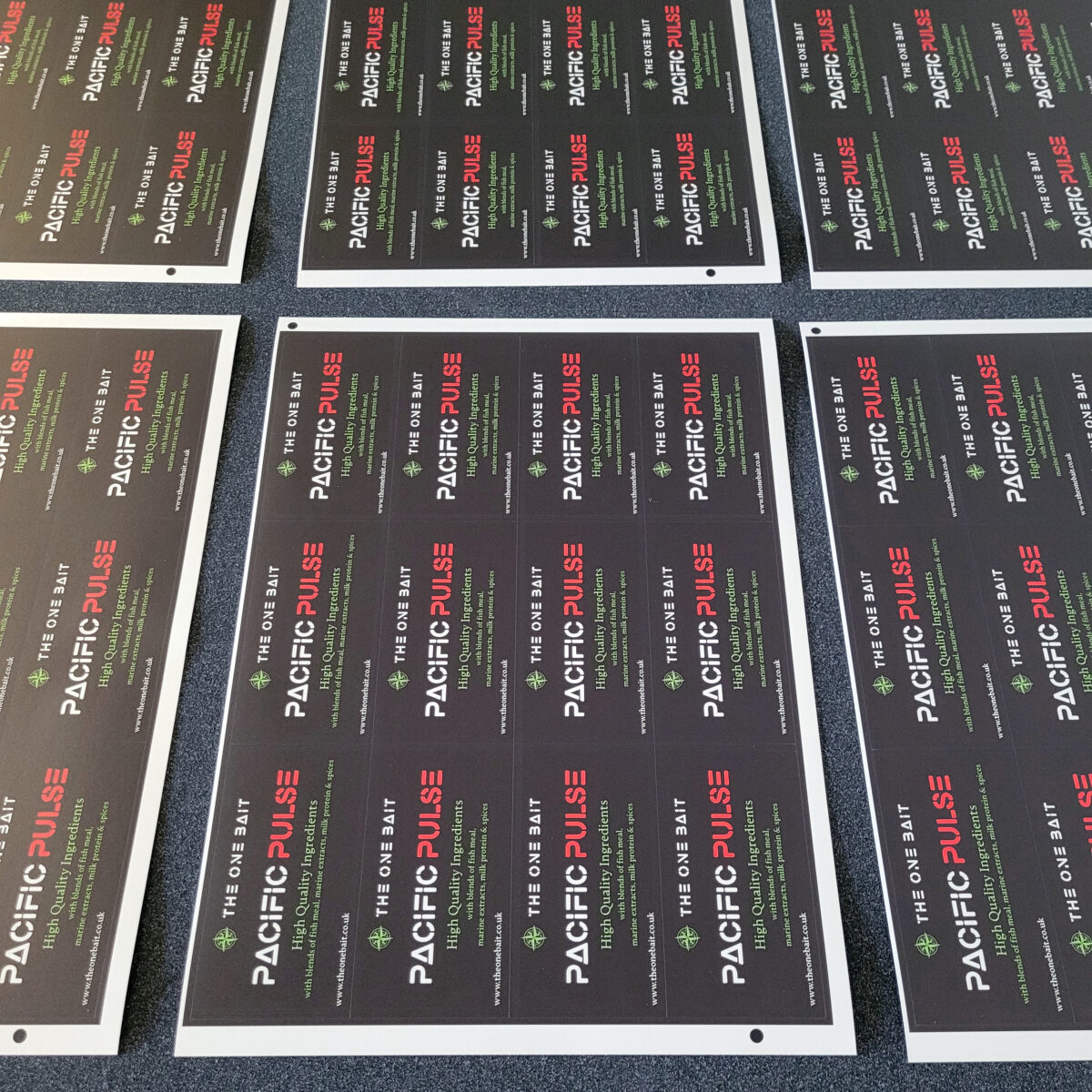 Self adhesive vinyl stickers - cut down into sheets