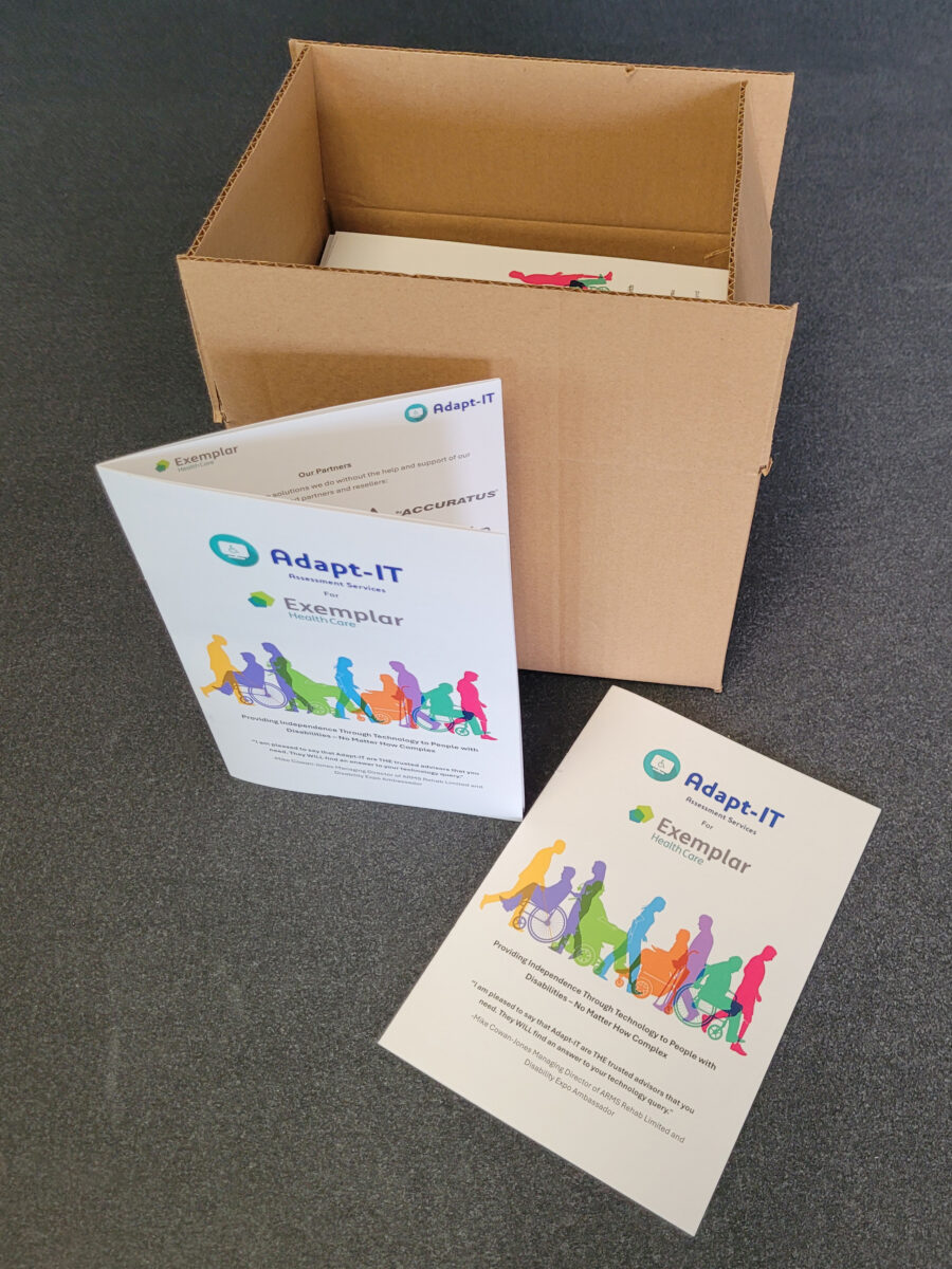 Bespoke B-flute box made for A5 brochures