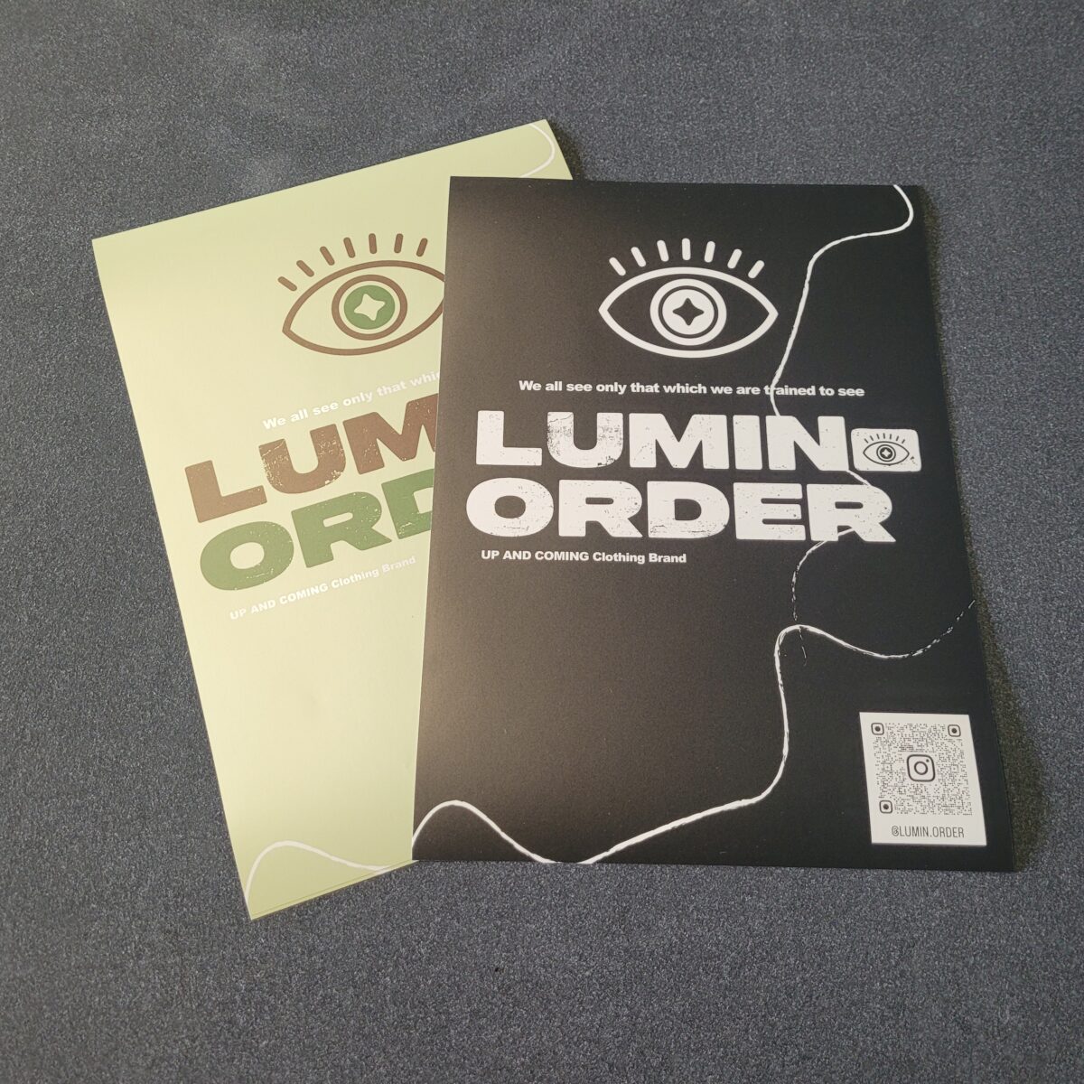 A3 posters for a new clothing brand