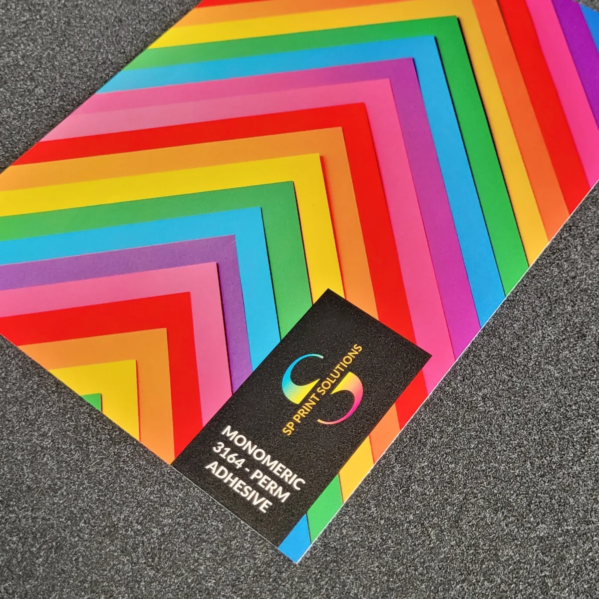 Self Adhesive Vinyl Sample, Monomeric, with Permanent Adhesive